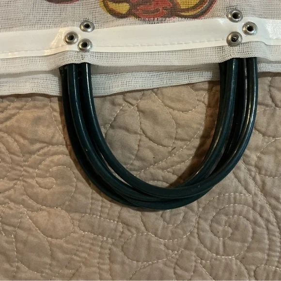 Frida Kahlo Mexican Artist Bundle 3 Mesh Tote Bags - White, Green and Yellow - Picture 3 of 9